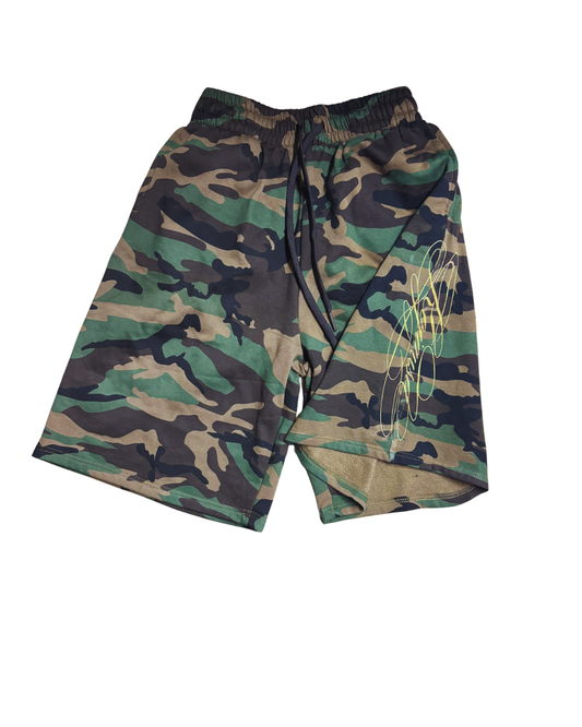 Koja USA Camo Gold Long Shorts