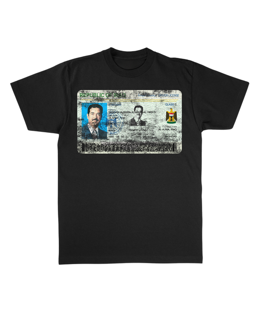 Saddam Hussein License Tee