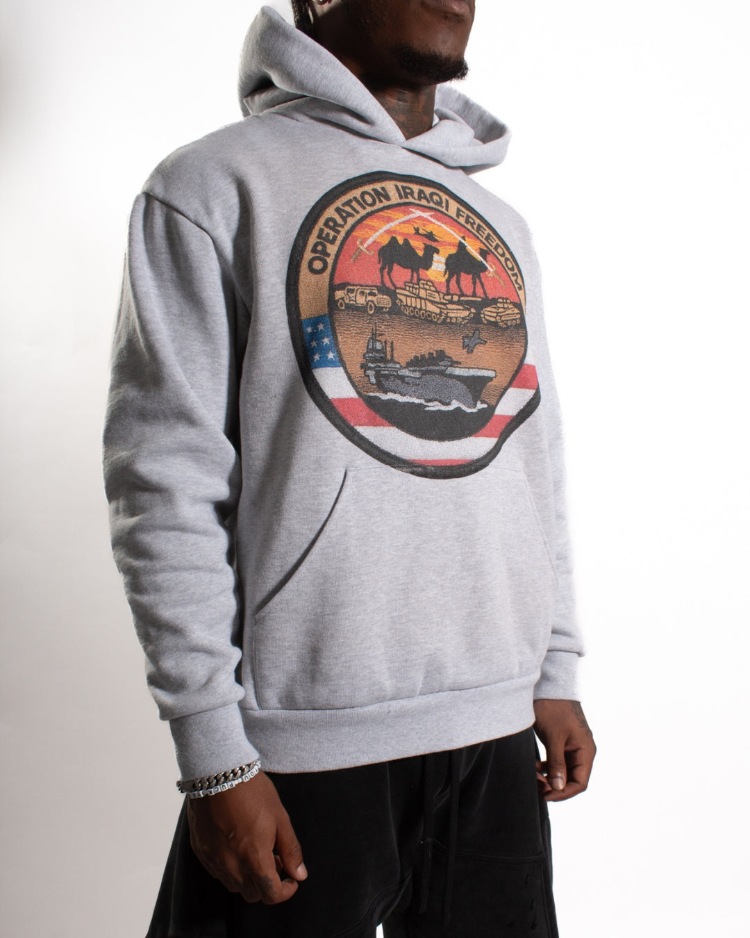 Iraqi Freedom Patch HeavyWeight Hoodie