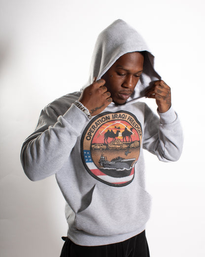 Iraqi Freedom Patch HeavyWeight Hoodie