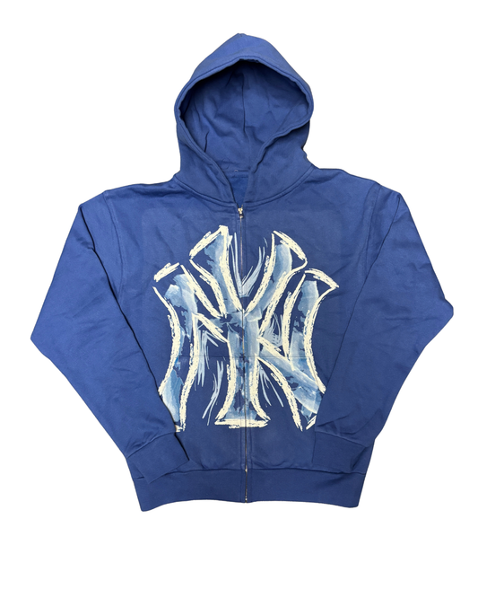 New York Sketch Blue Zip up