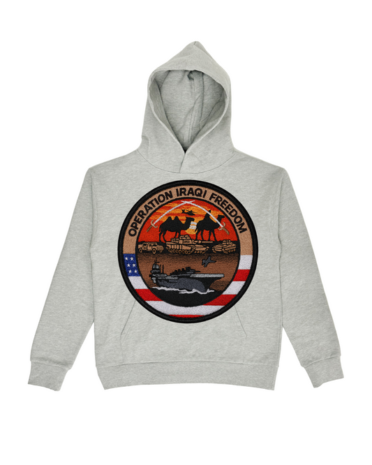Iraqi Freedom Patch HeavyWeight Hoodie