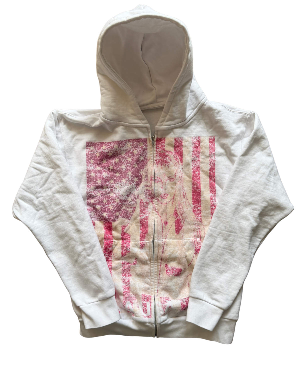 Britney Pink American Flag Zip up