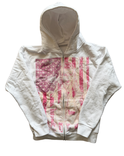 Britney Pink American Flag Zip up