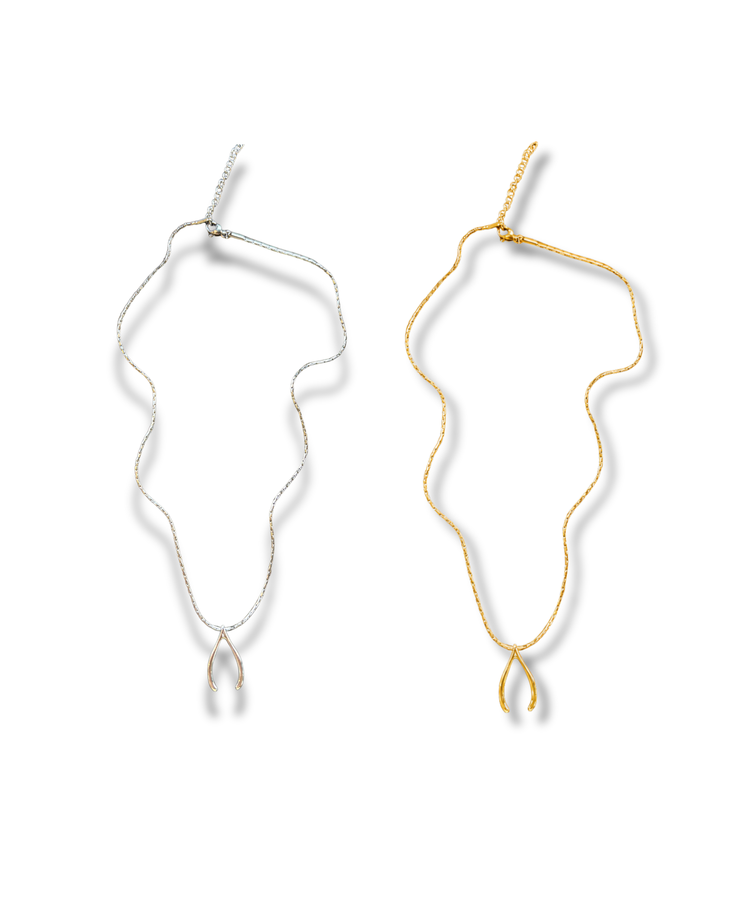 Gold Wish Bone Chain