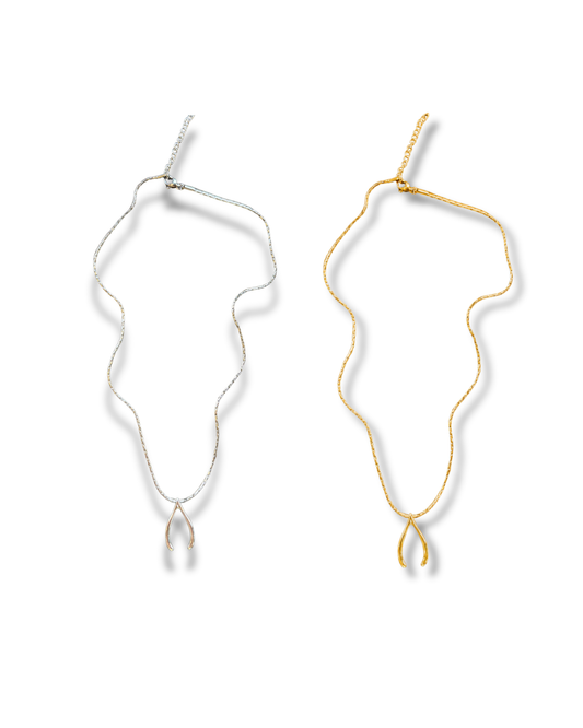 Silver Wish Bone Chain