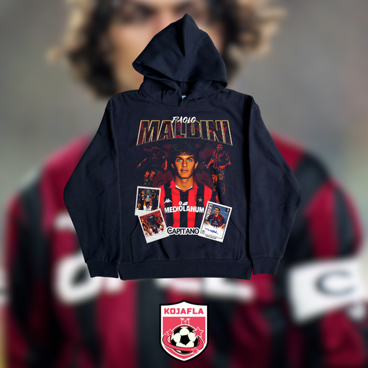 Ac Milan Maldini Heavy Weight Hoodie