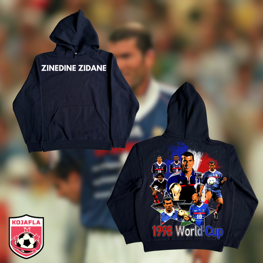 1998 WorldCup Zinedine Zidane Heavy Weight Hoodie