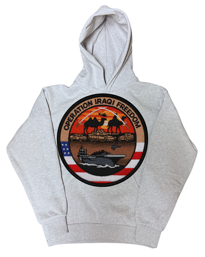 Iraqi Freedom Patch HeavyWeight Hoodie